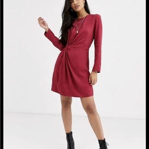 & other stories Paris Atelier size 6 snake print pink jacquard twist front NWT